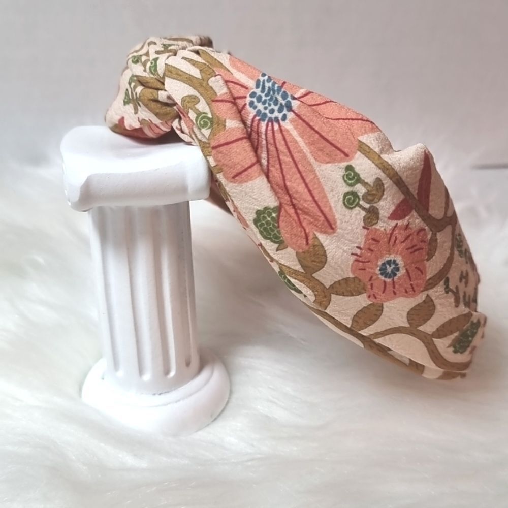 BOHO FALL DAYS HEADBAND leaf leaves floral flower fabric bohohemin bohemian